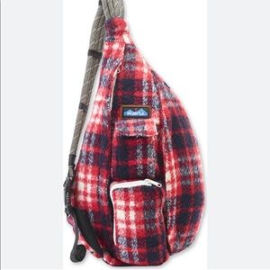 Red Plaid Kavu Crossbody Bag